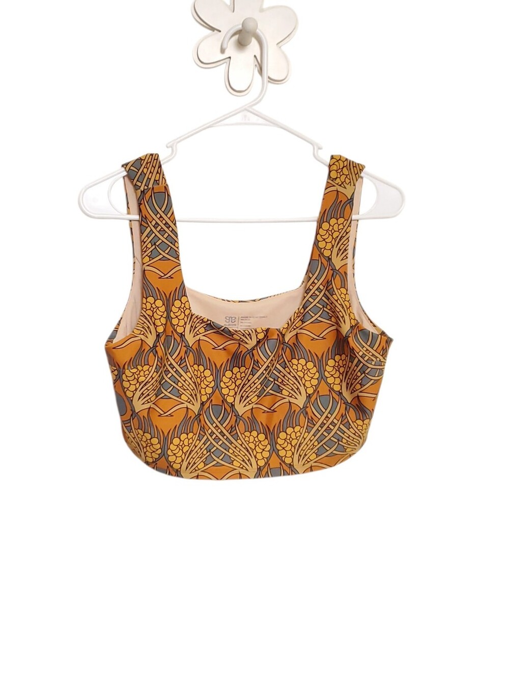 ALBION Golden Hour Olivia Mustard Yellow Two Piece Swimsuit Bikini Top & Bottom - Picture 2 of 10